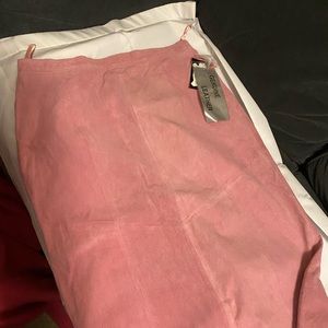 Genuine Suede leather skirt